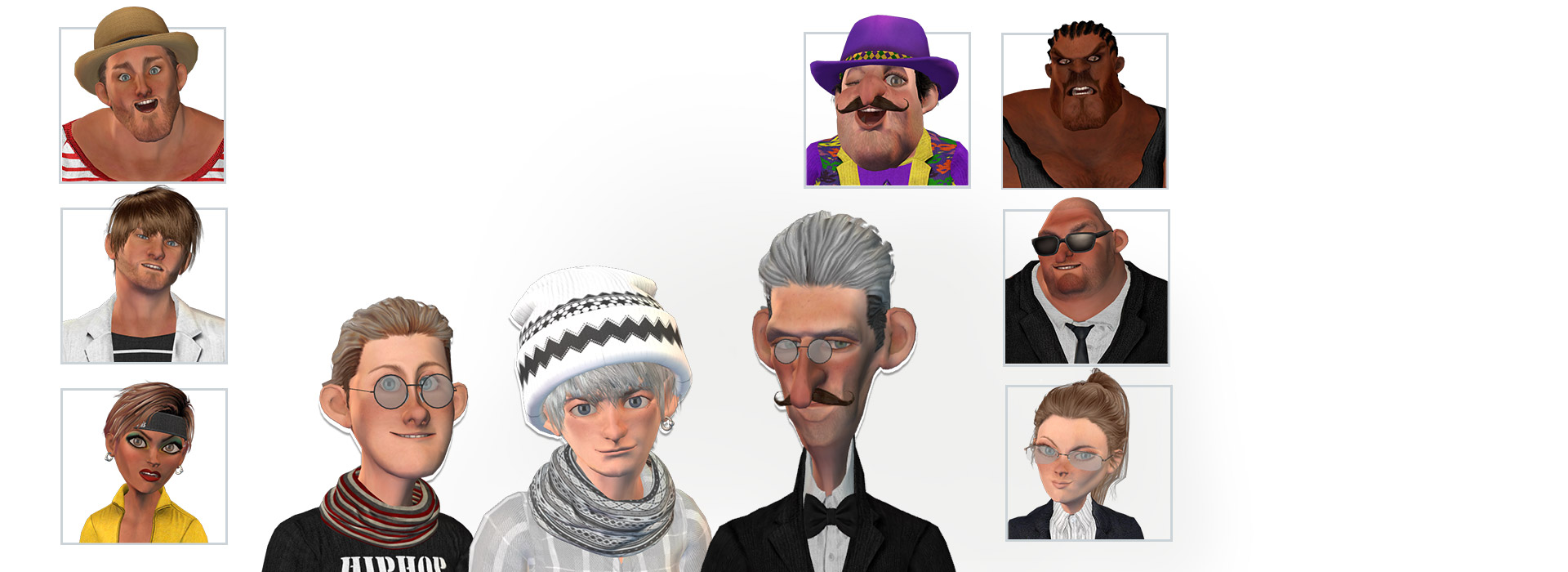 CrazyTalk Actor Pack - Stylized Classic Avatars