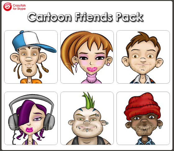 CrazyTalk Pack - Cartoon Friends