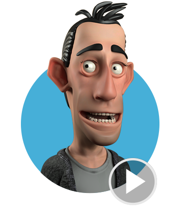 cartoon character-Philip-facial expression video