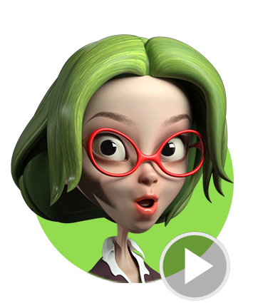 cartoon character-Susan-facial expression video