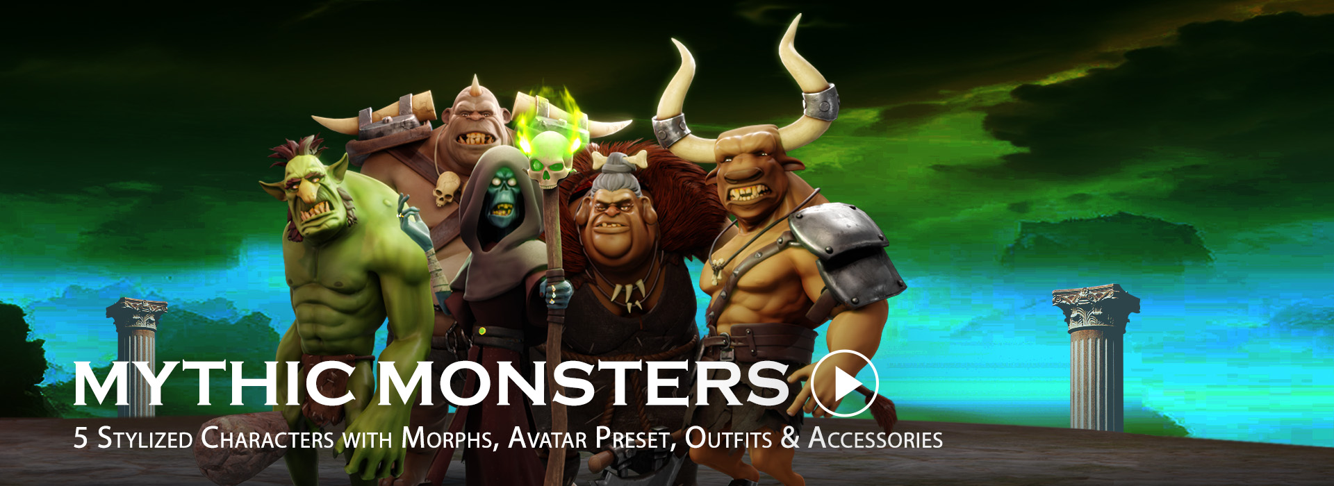 Mythic Monsters | 3D Models | Character Creator