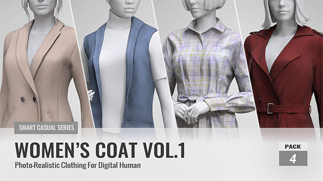 Sportswear Casual Girls Pack - Realistic Stylized Character | 3D model