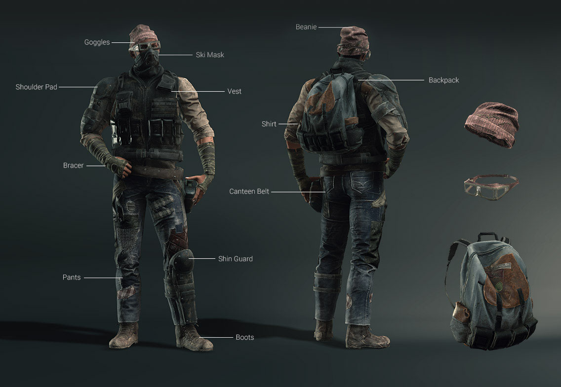 Survivor Playset - Apocalypse - Apparel & Equipment Base Set
