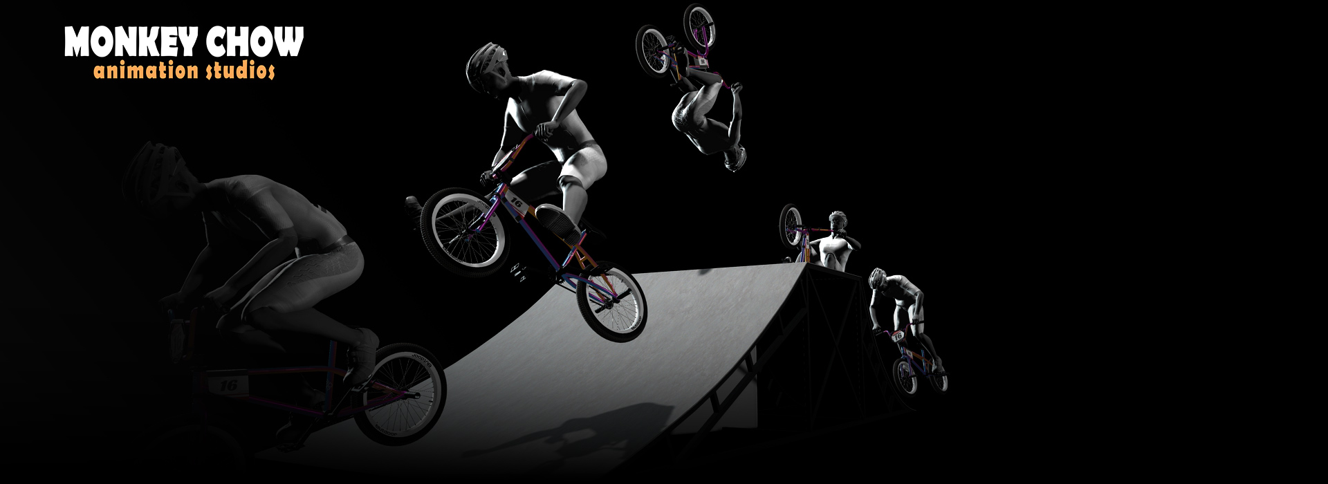 3d animation of BMX