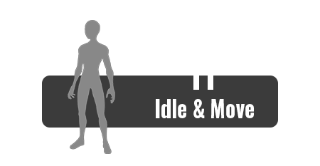 3d animation - spider man - idle & move