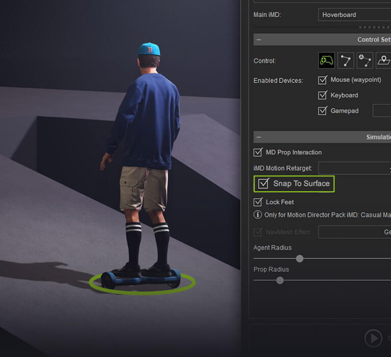 iClone Motion Director - Respond to Terrain Height