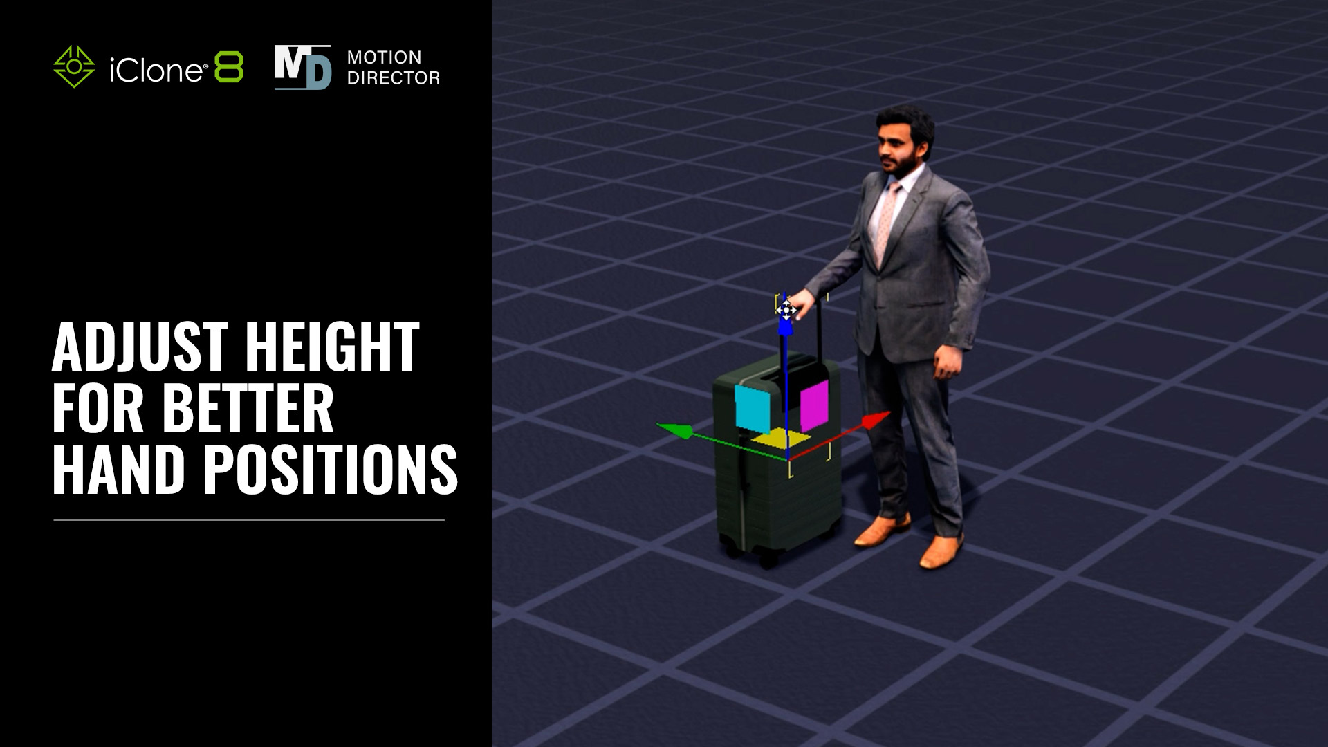 iClone Personal Mobility - Adjust Height for Better Hand Positions