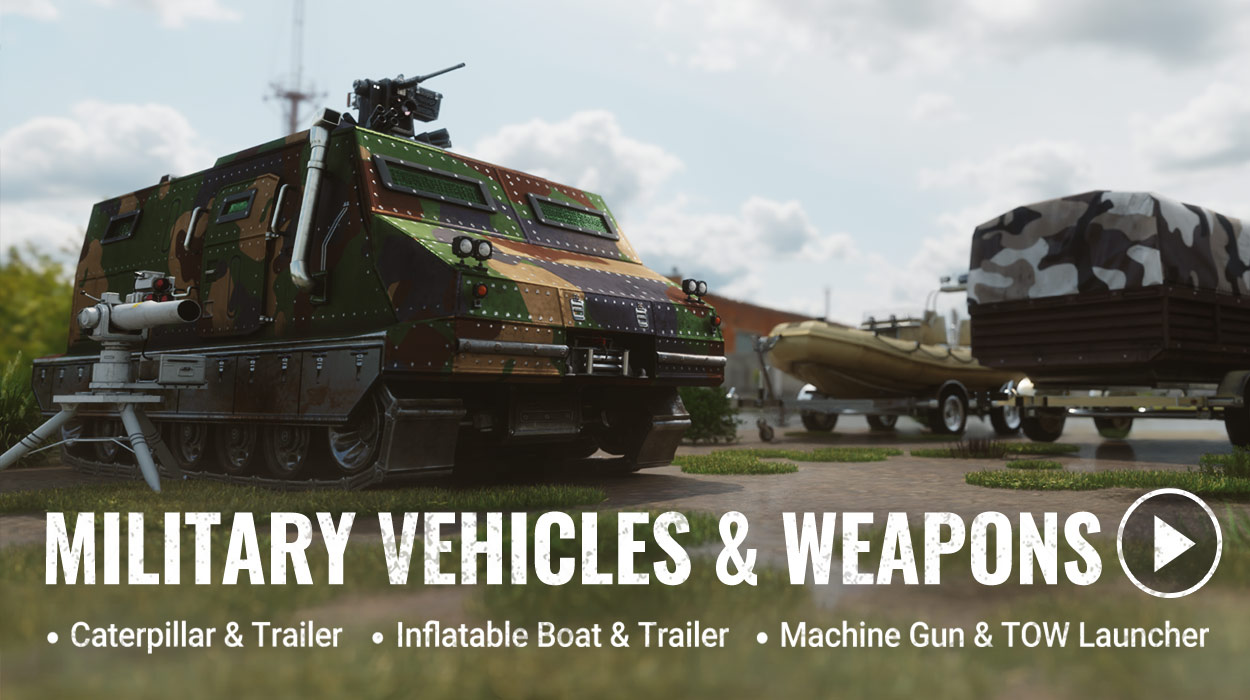 Military Vehicles and Weapons | 3D Objects | iClone