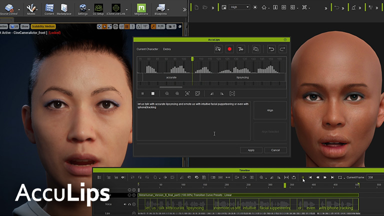 unreal metahuman - lipsync talking animation
