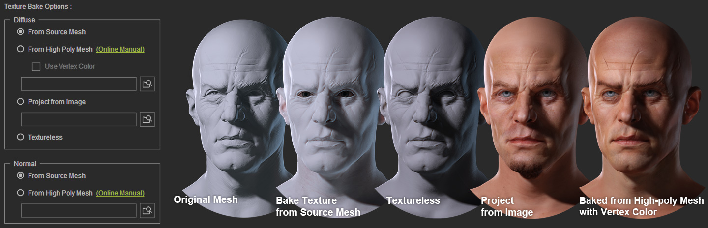 face texture reference
