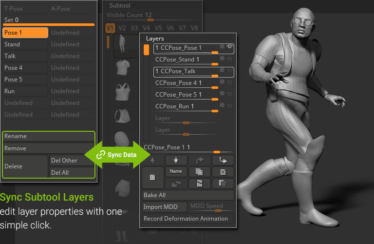 advanced posing in zbrush