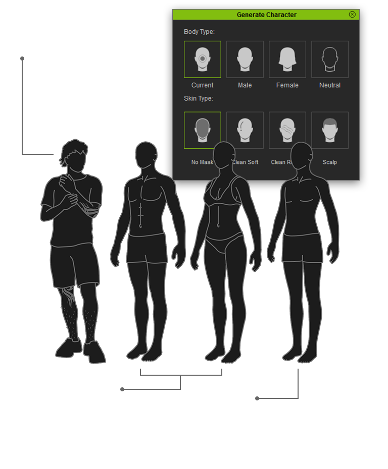 Headshot 人工智能3d 头像生成器 Character Creator