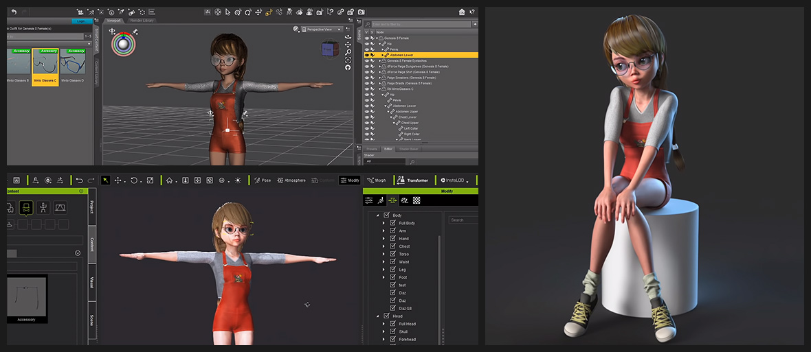 daz studio to character creator