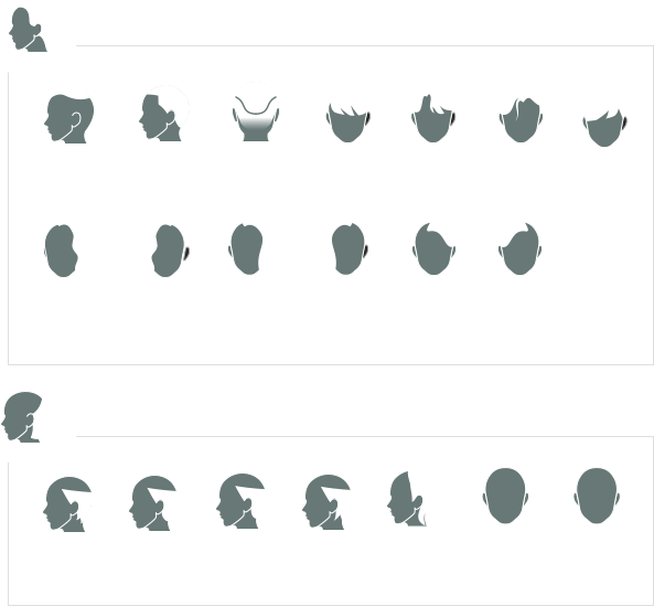 3d hair - hair elements