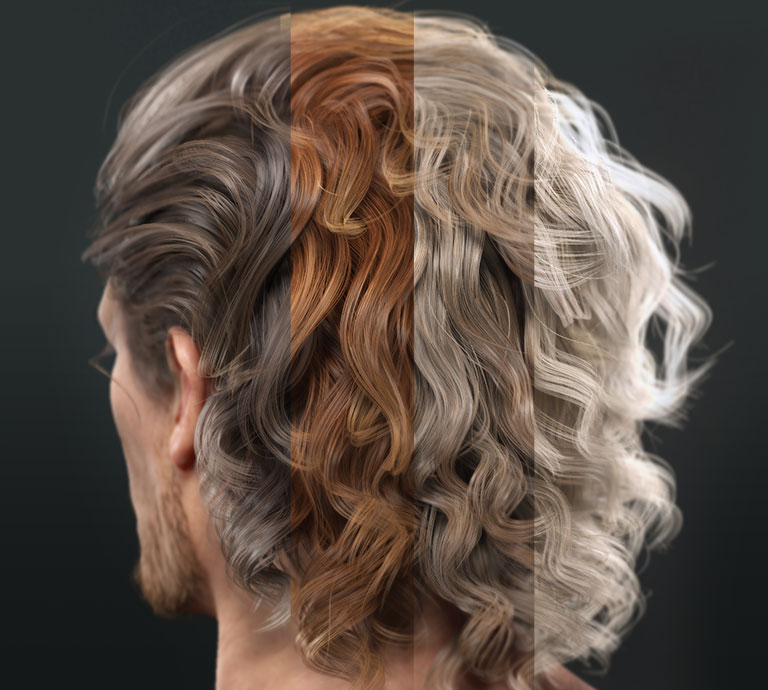 3d hair - Material Plus