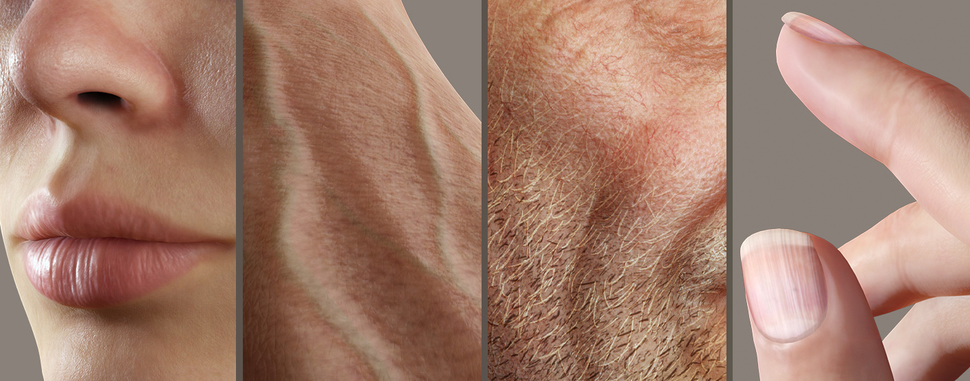 realistic skin-3D scan