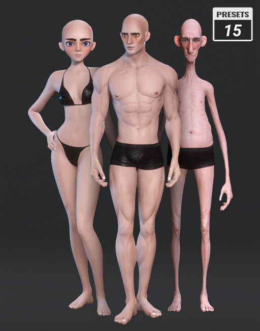 CC4 Anime Base Morphs Vol.01 - Character Creator/Morph - Reallusion Content  Store