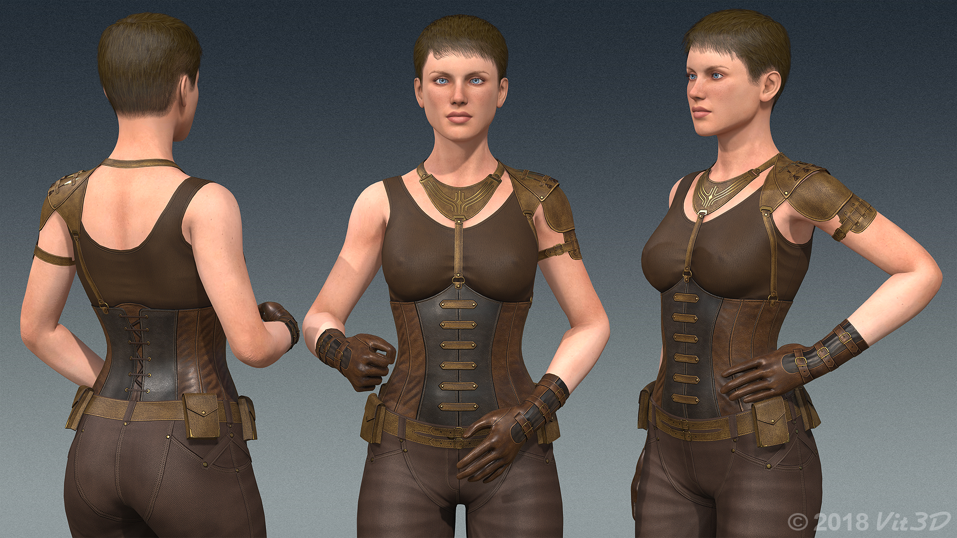 PRCC Female Sci-Fi Outfit PBR - Character Creator/Combo (Single PID) -  Reallusion Content Store