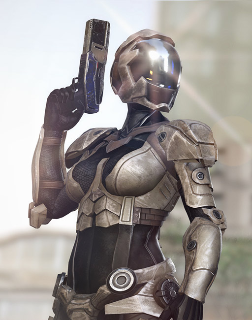 PRCC Female Sci-Fi Outfit PBR - Character Creator/Combo (Single PID) -  Reallusion Content Store