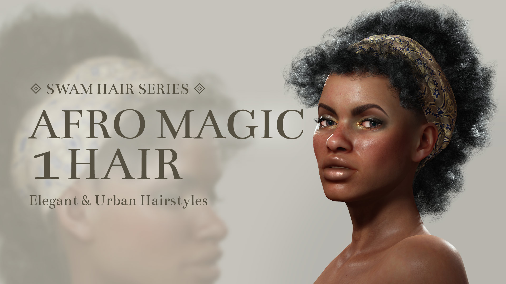 Afro Magic 1 Hair - Character CreatorHair - Reallusion Content Store