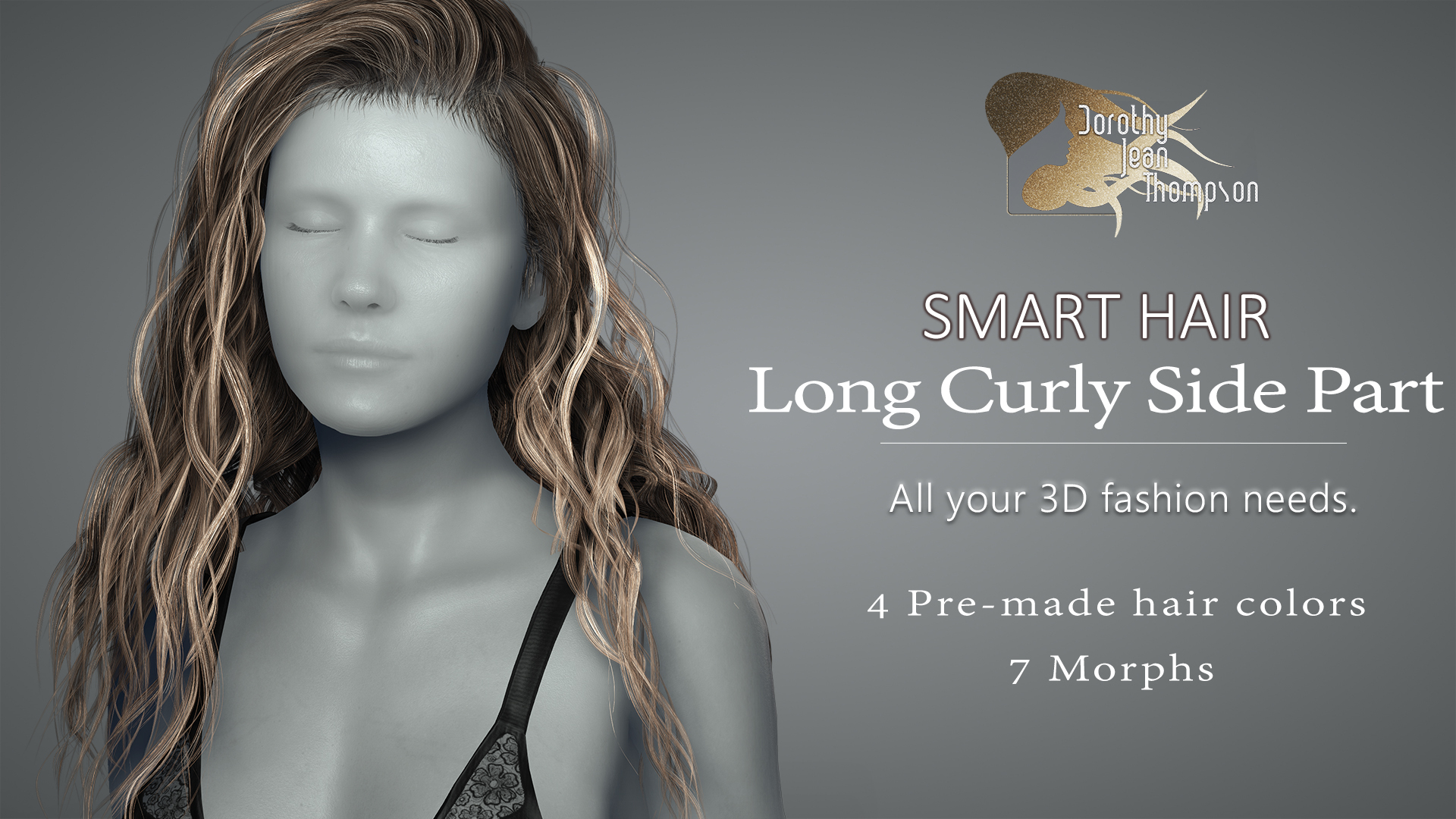 3D model Game Hair - Female Hairstyle V2 VR / AR / low-poly