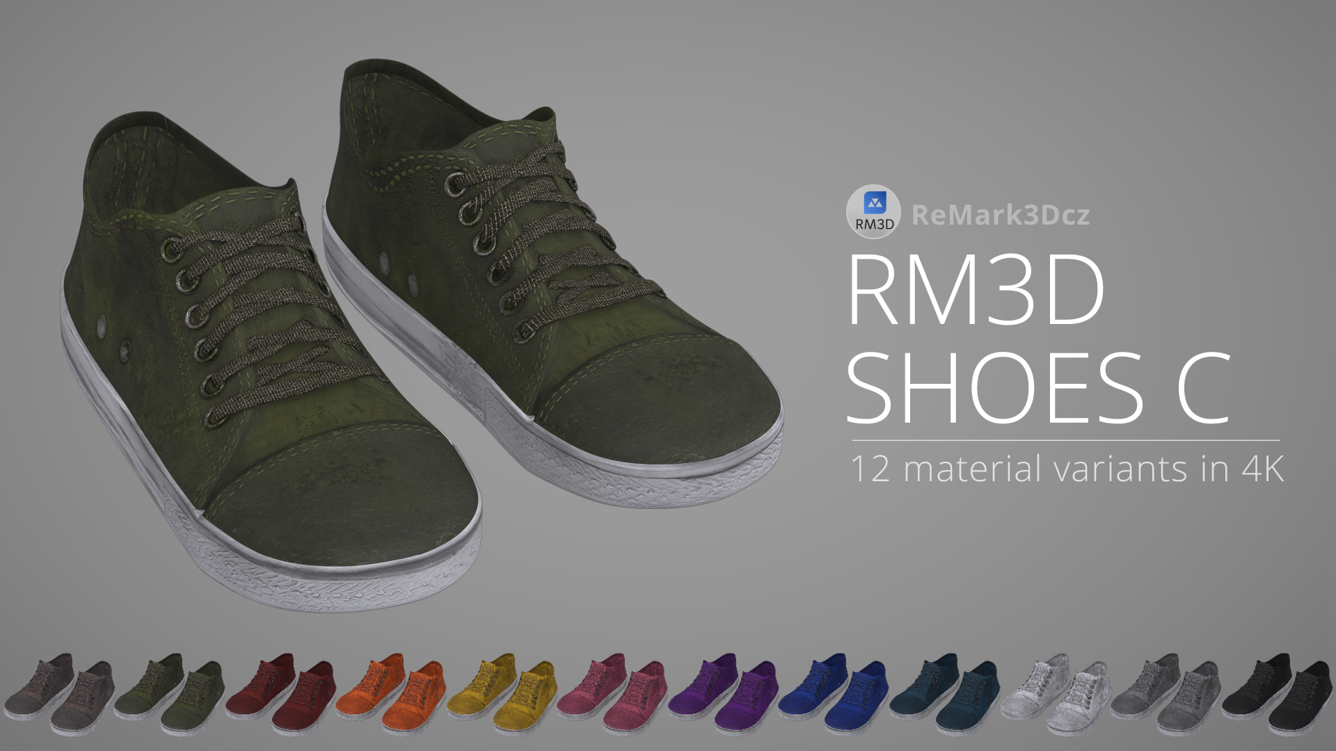 RM3D Shoes C (4K, 12 variants) - Character Creator/Outfit - Reallusion ...