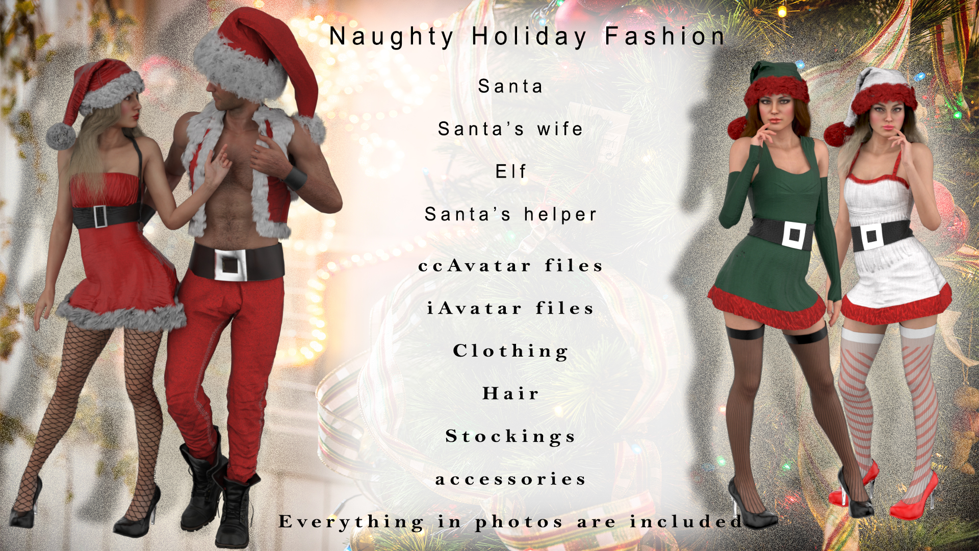 Naughty Holiday Fashion pack