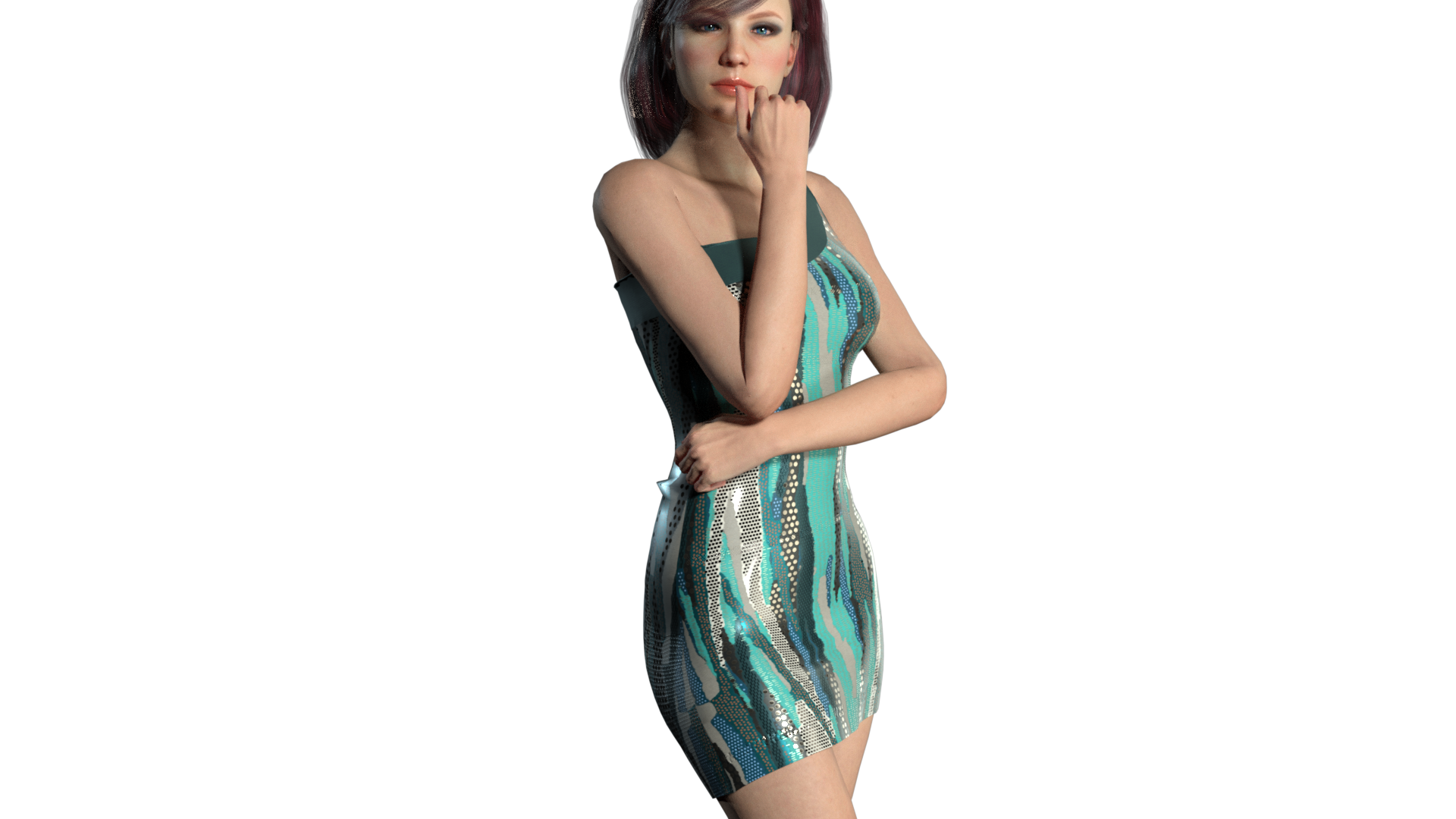 Off Shoulder Dress - Character Creator/Outfit - Reallusion Content Store