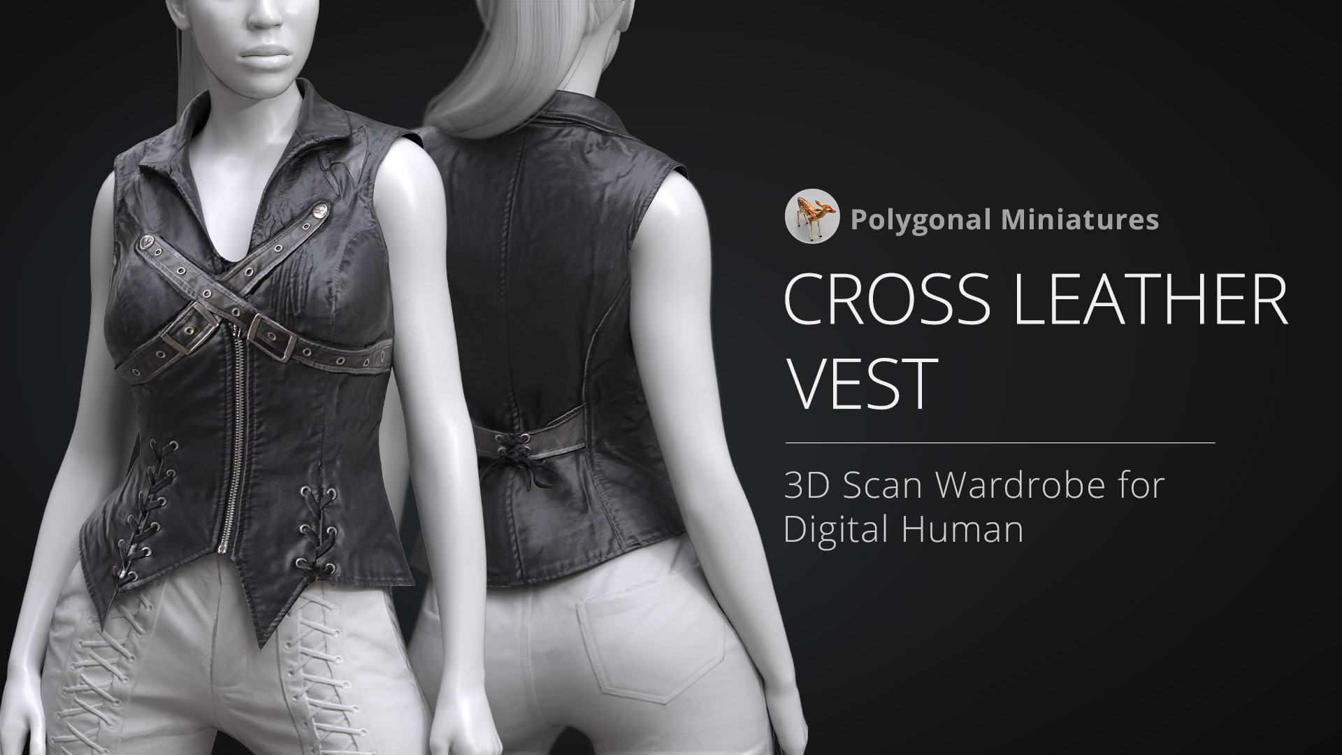 Cross Leather Vest