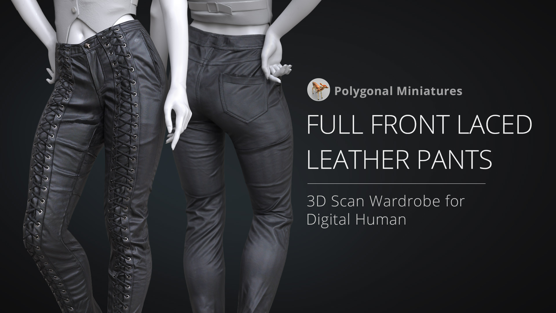 Full Front Laced Leather Pants