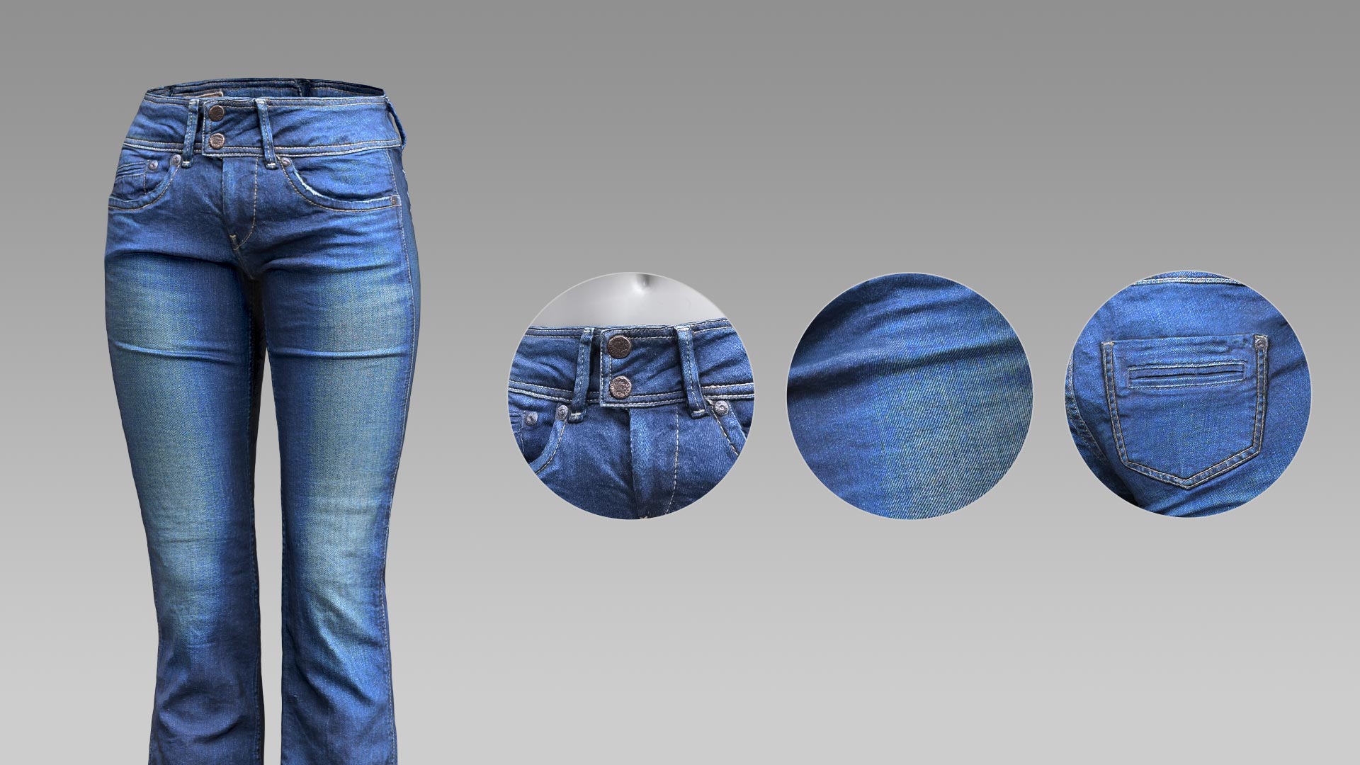 Dark Blue Jeans Long Trousers - Character Creator/Outfit - Reallusion ...