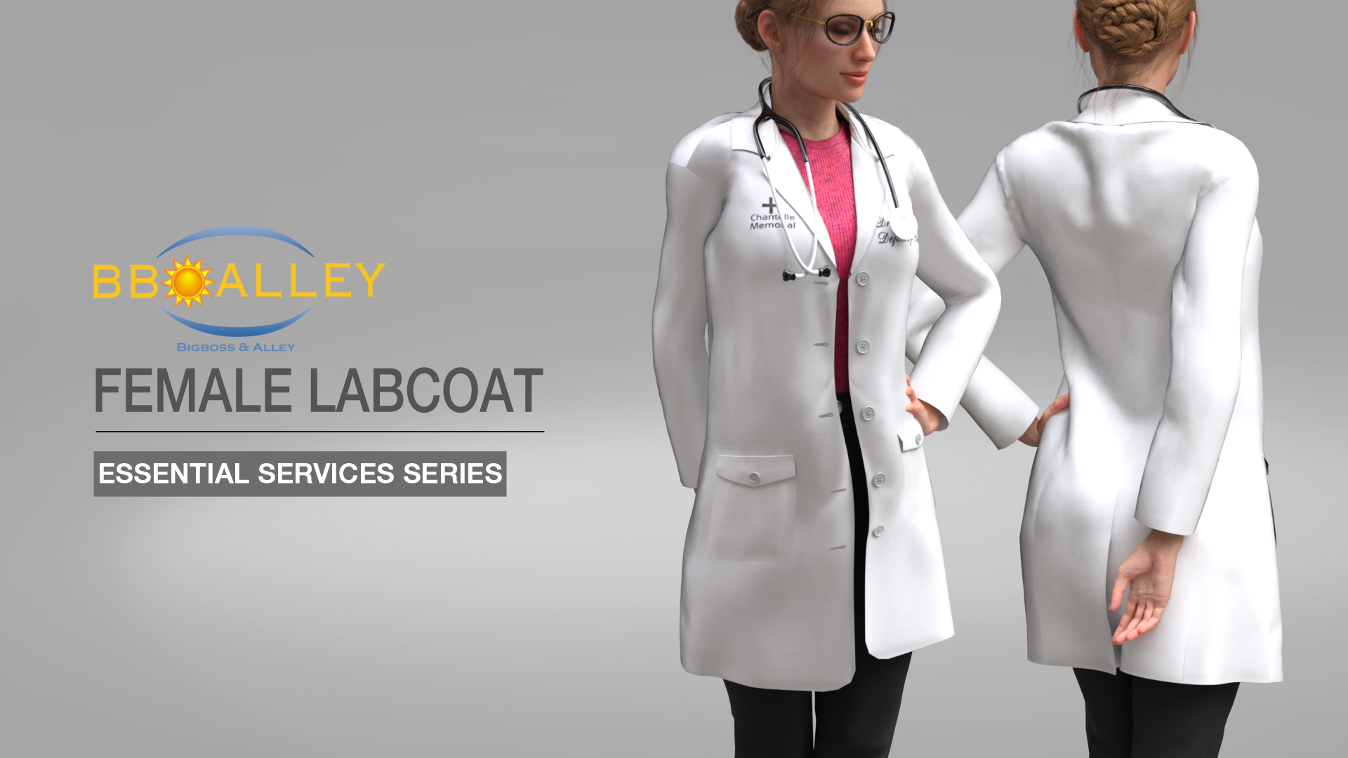 Female Labcoat Character Creatoroutfit Reallusion Content Store 4676