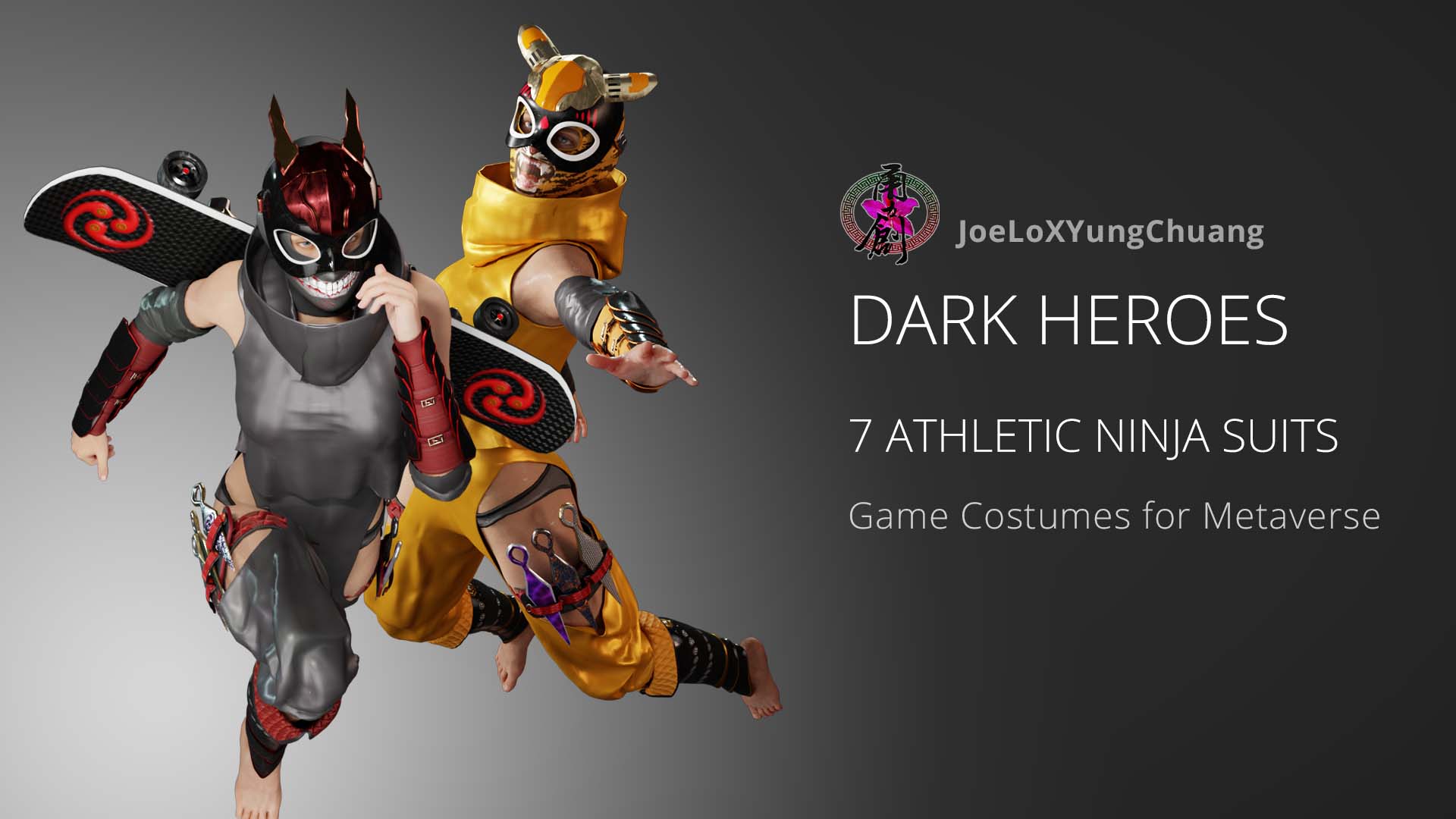 Dark Heroes - 7 Athletic Ninja Costumes