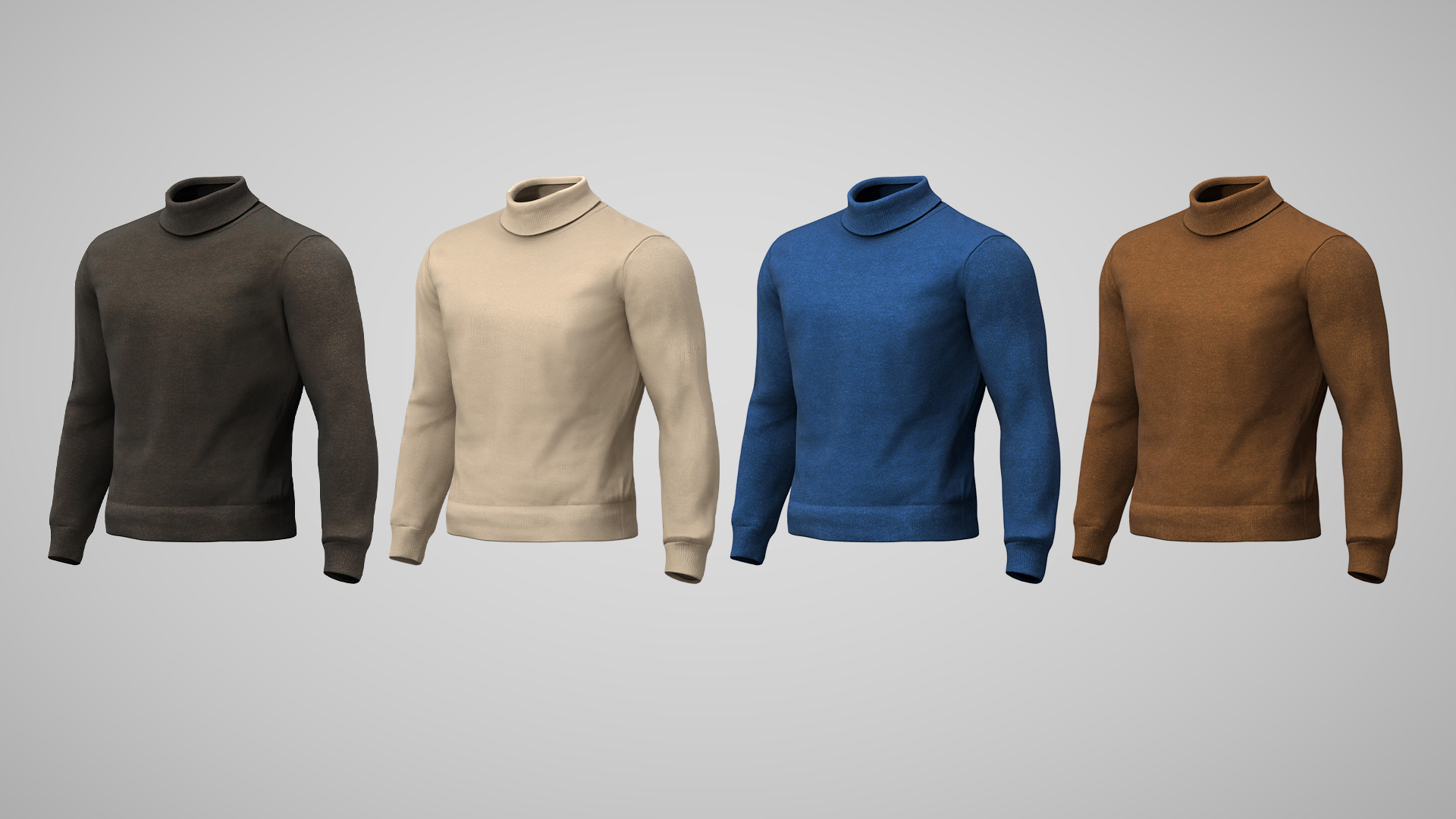 Rollneck Sweater - Character Creator/Outfit - Reallusion Content Store