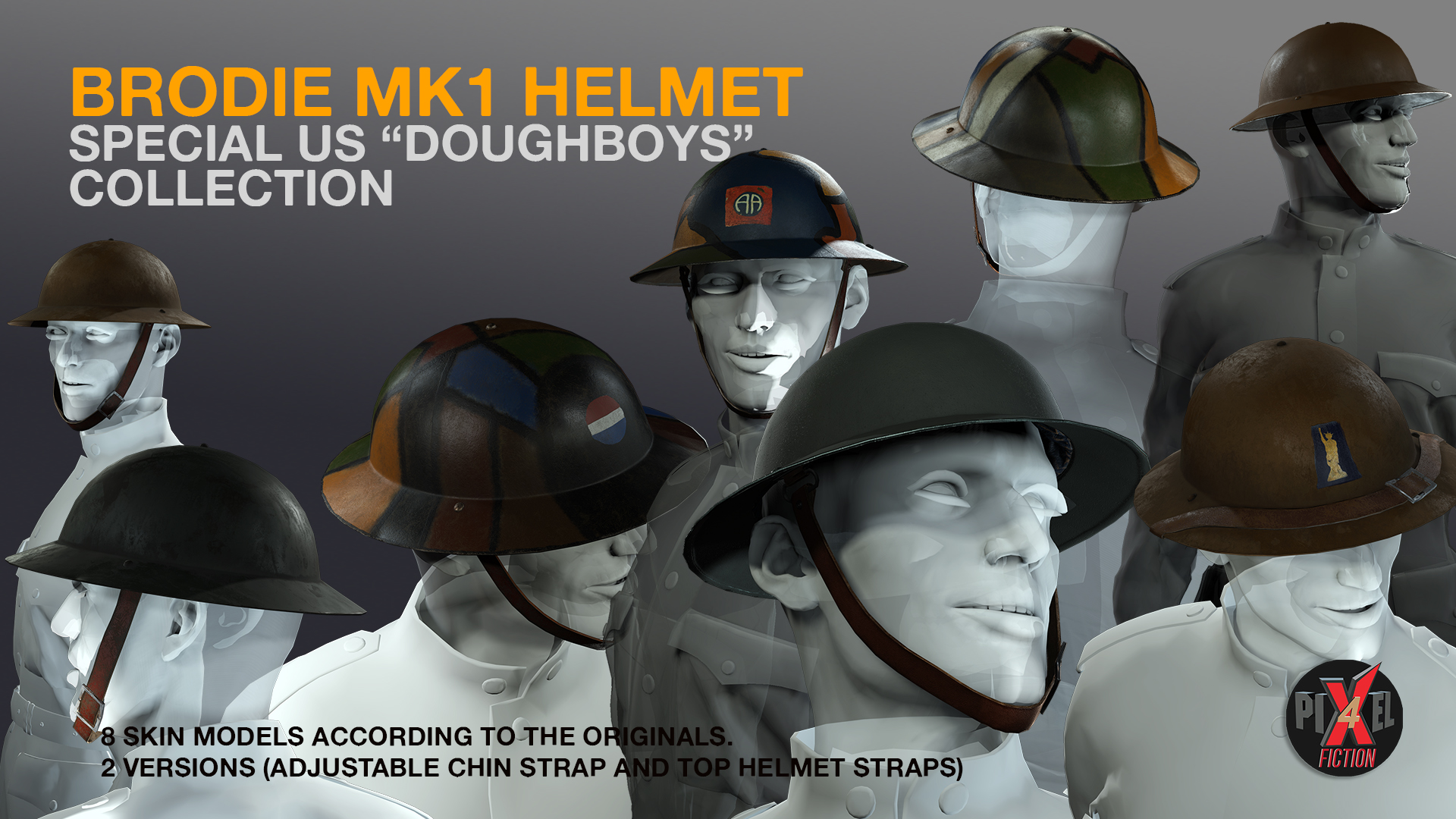 Brodie Helmet MK1 Collection Character Creator Accessory