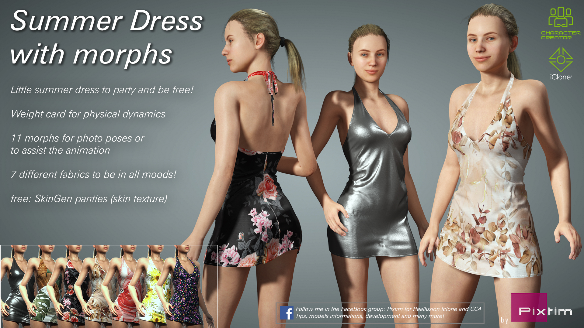 Summer dress with morphs