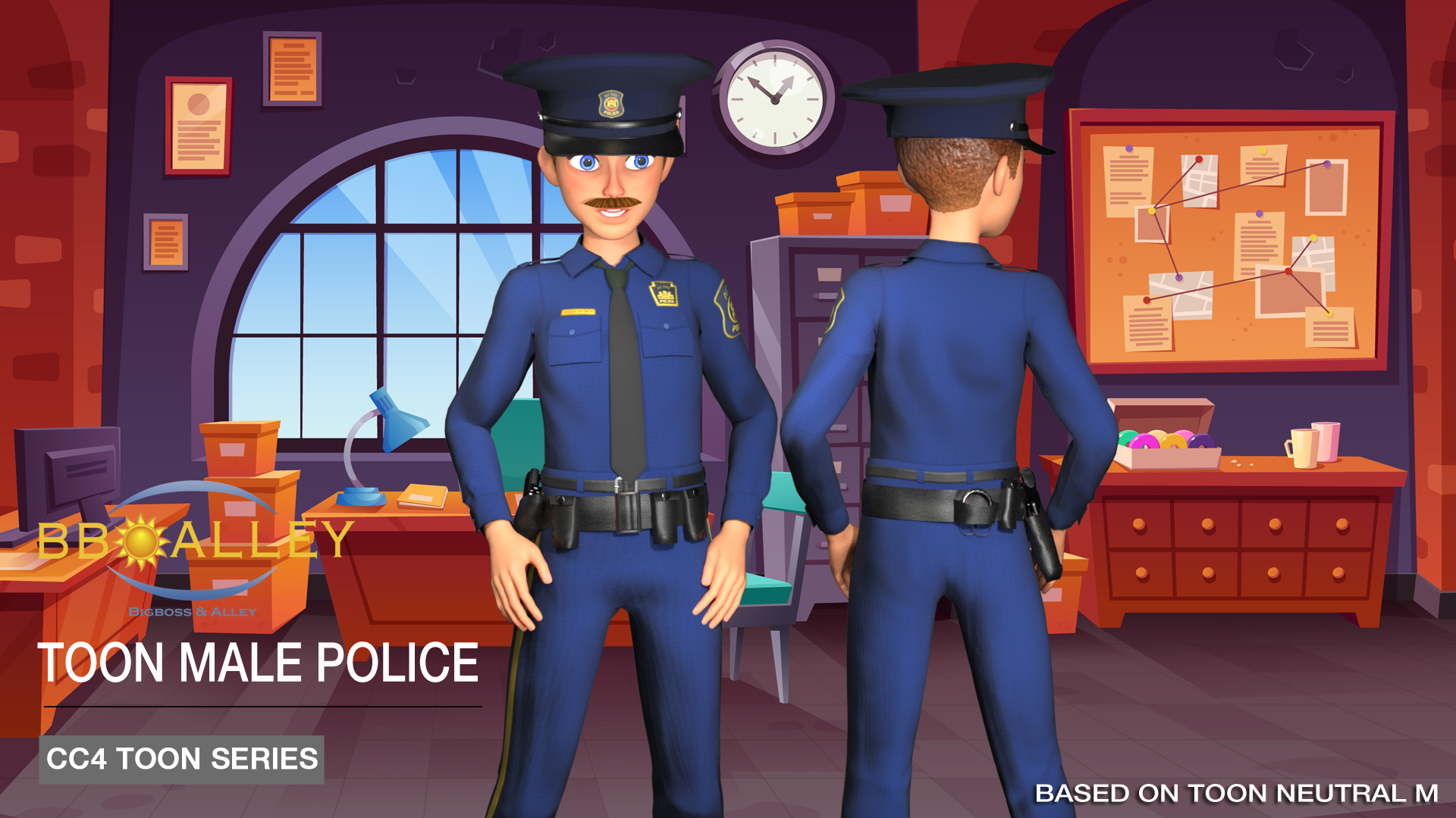 Toon Neutral M Police - Character Creator/Outfit - Reallusion Content Store