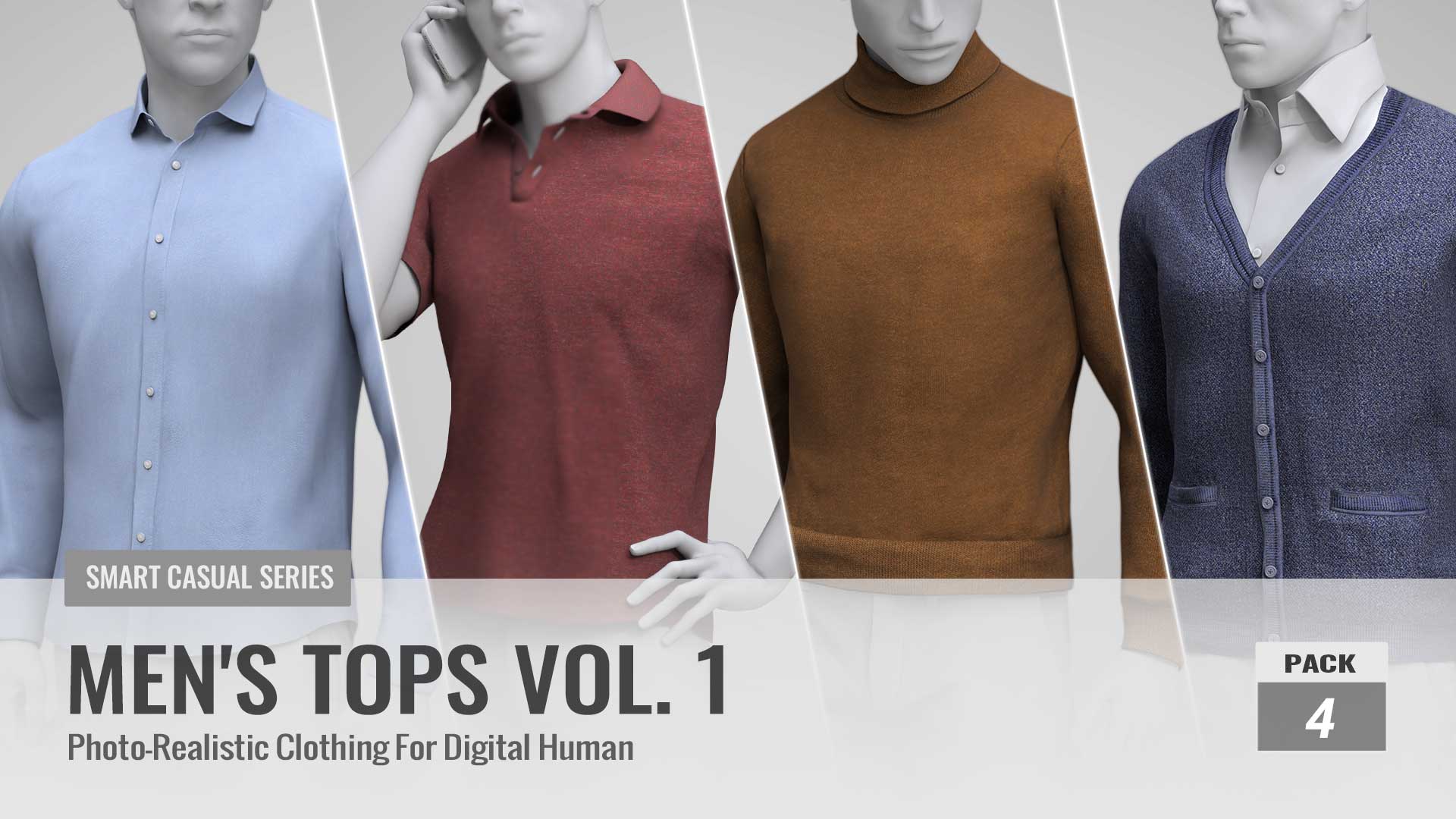 Smart Casual - Mens' Tops Vol.1 - Character Creator/Combo (Multiple-PID ...