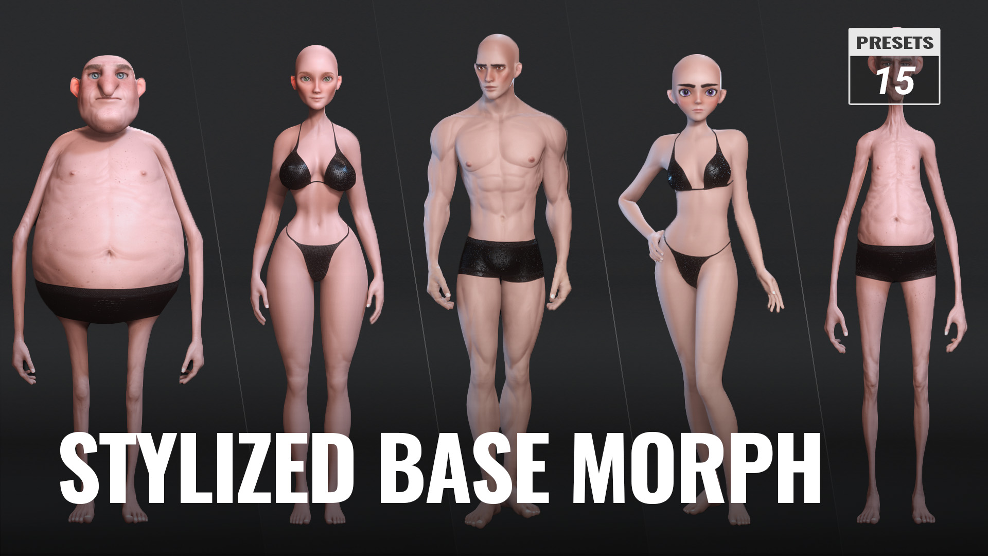 Stylized Base Morph - Character Creator/Combo (Multiple-PID) - Reallusion  Content Store