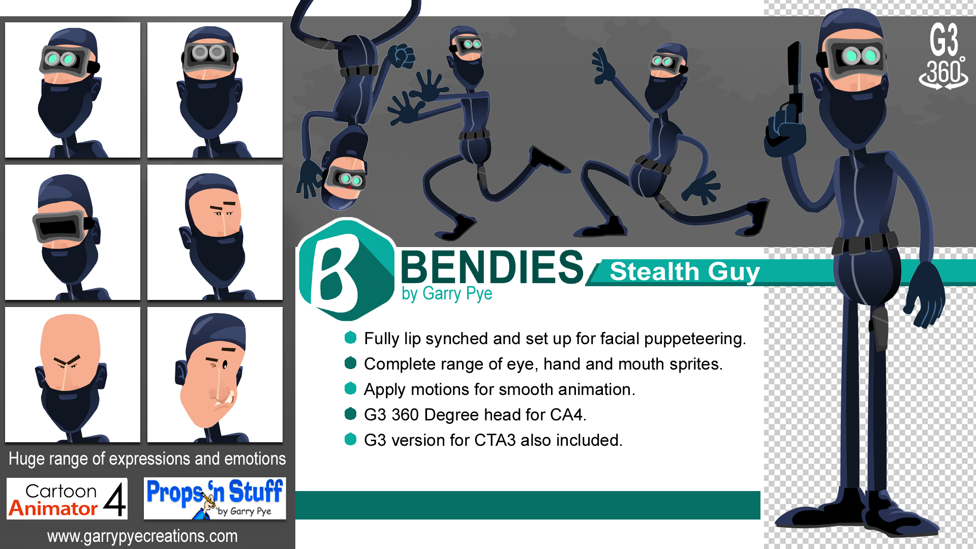 The Bendies #20 - Stealth Guy - Cartoon Animator/Actor - Reallusion ...