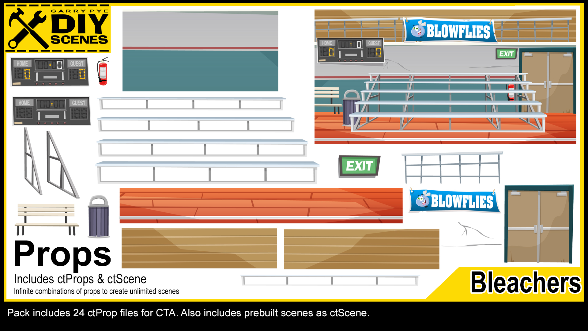 DIY High School Bleachers - Cartoon Animator/Scene - Reallusion Content ...