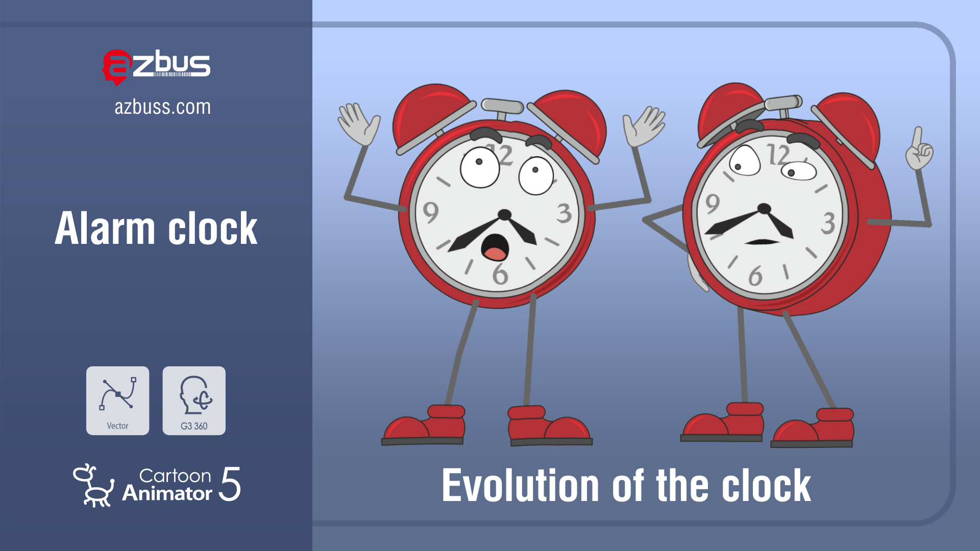 Alarm clock - Evolution of the clock