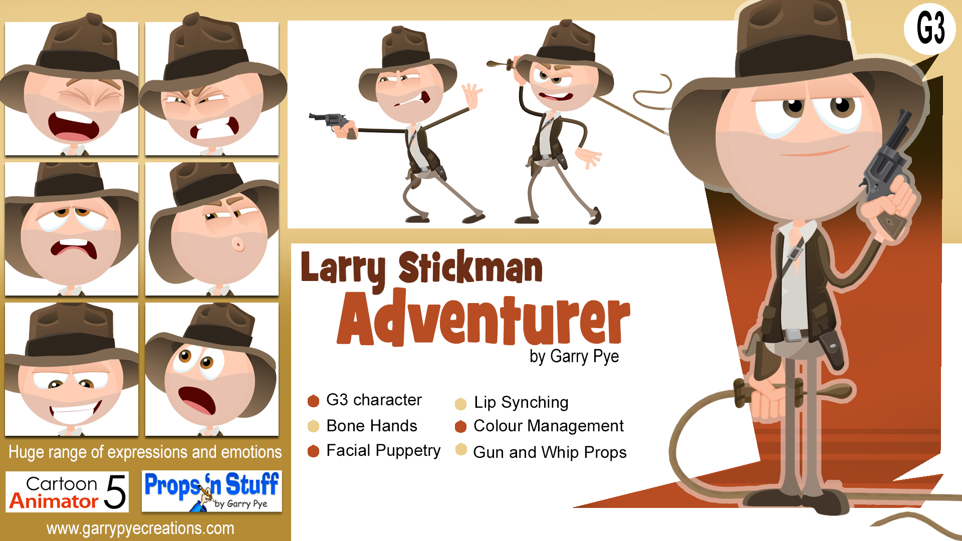 Larry Stickman Adventurer