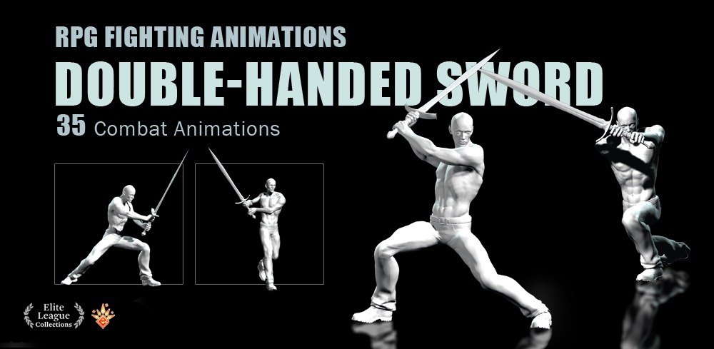 RPG Fighting Animations DOUBLE-HANDED SWORD