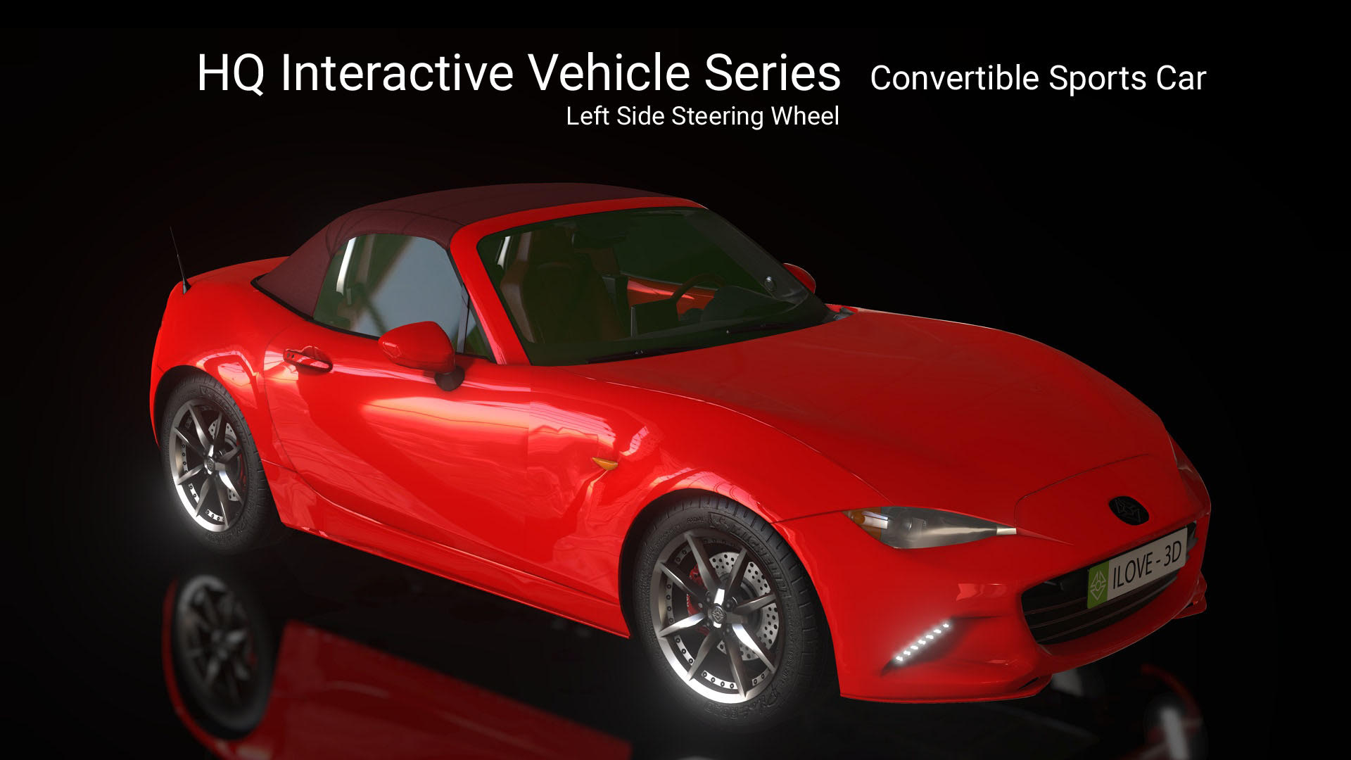 HQ Interactive Vehicles - Convertible Sports Car