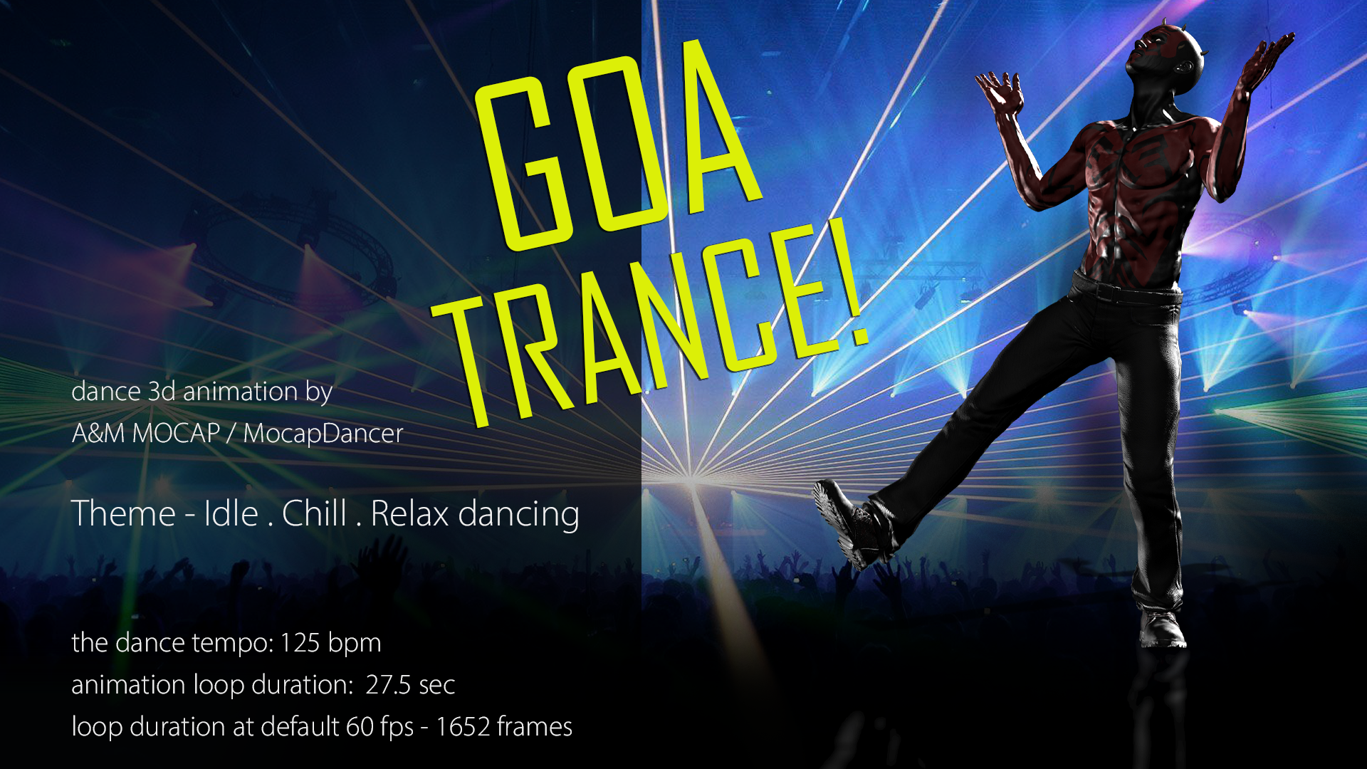 A&M - Goa Trance (125bpm) - dance animation - iClone/Motion - Reallusion  Content Store