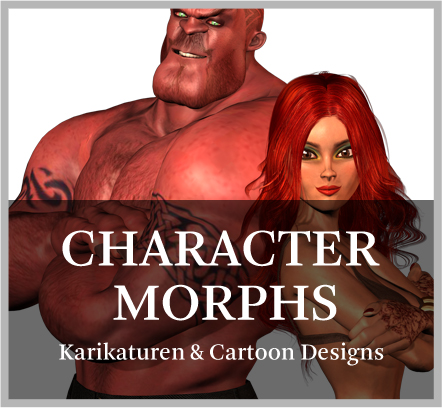 Cartoon Designs - character morphs