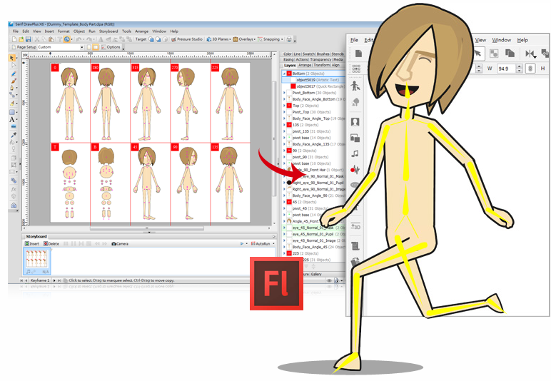 2D animation software, Flash animation