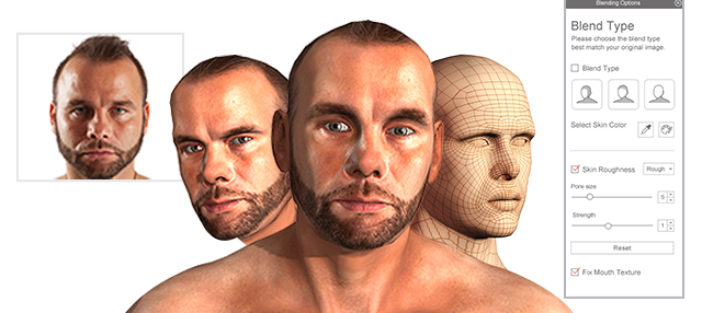 Create realistic 3D heads from image 