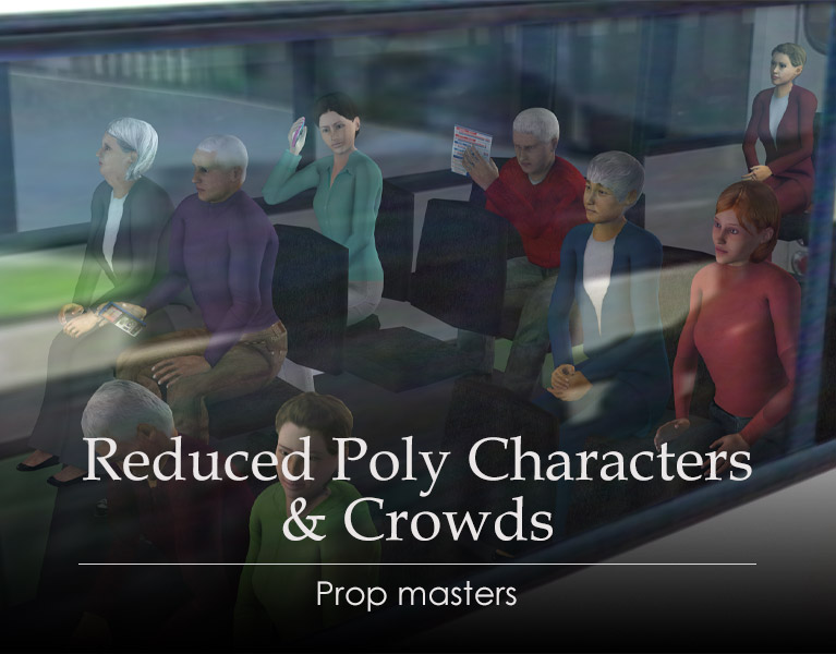 Reduced Poly Characters & Crowds